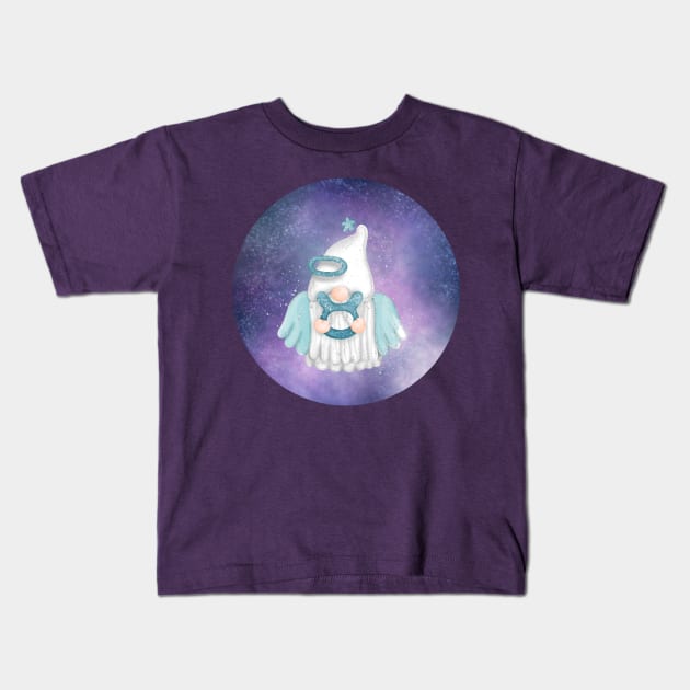 Angel Astro Gnomes Taurus Kids T-Shirt by PurpleSpiritZone